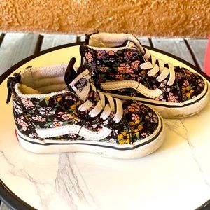 Vans 5c floral high tops